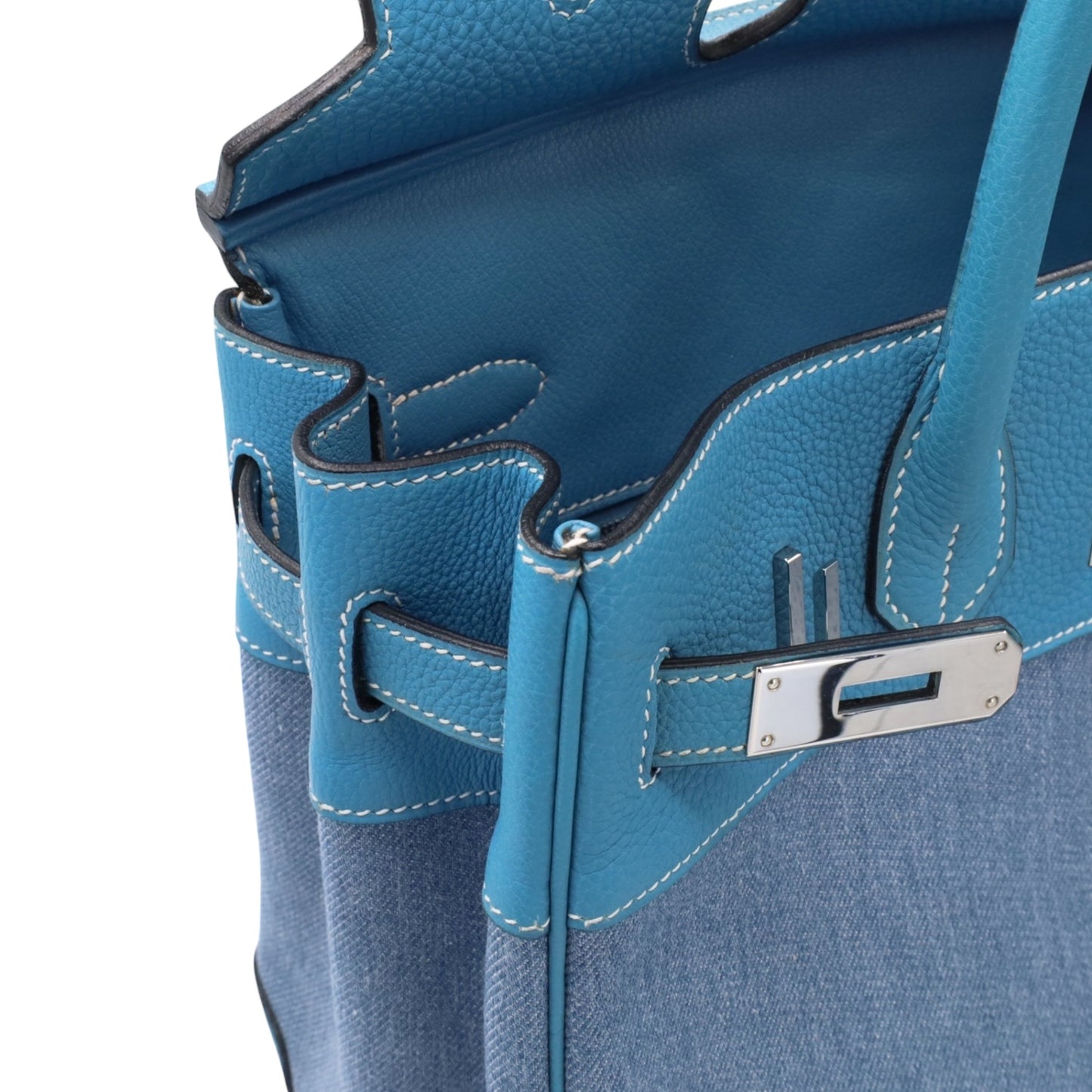 Birkin 30 Toile Jean Togo 蓝色牛仔裤 SS □F刻印