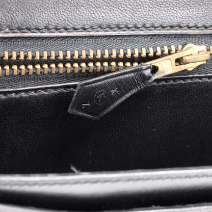 カデナロック　ショルダーバッグ　ボックスカーフ　ブラック　GP　〇K刻印