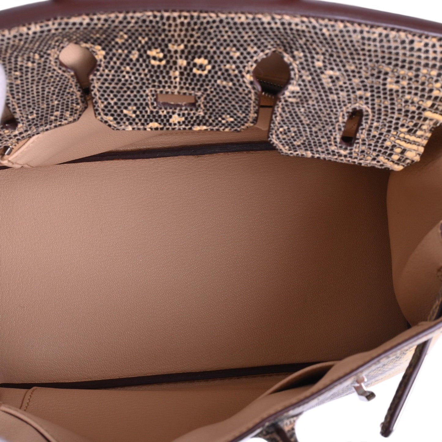 バーキン25　リザードナチュラ　デザート　SS　□N刻印