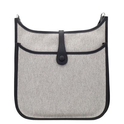 Evelyn 3PM Taurillon Clemence Toile Ash Black J SS KStamp