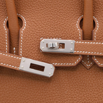 Birkin 25 Togo Gold SS K stamp