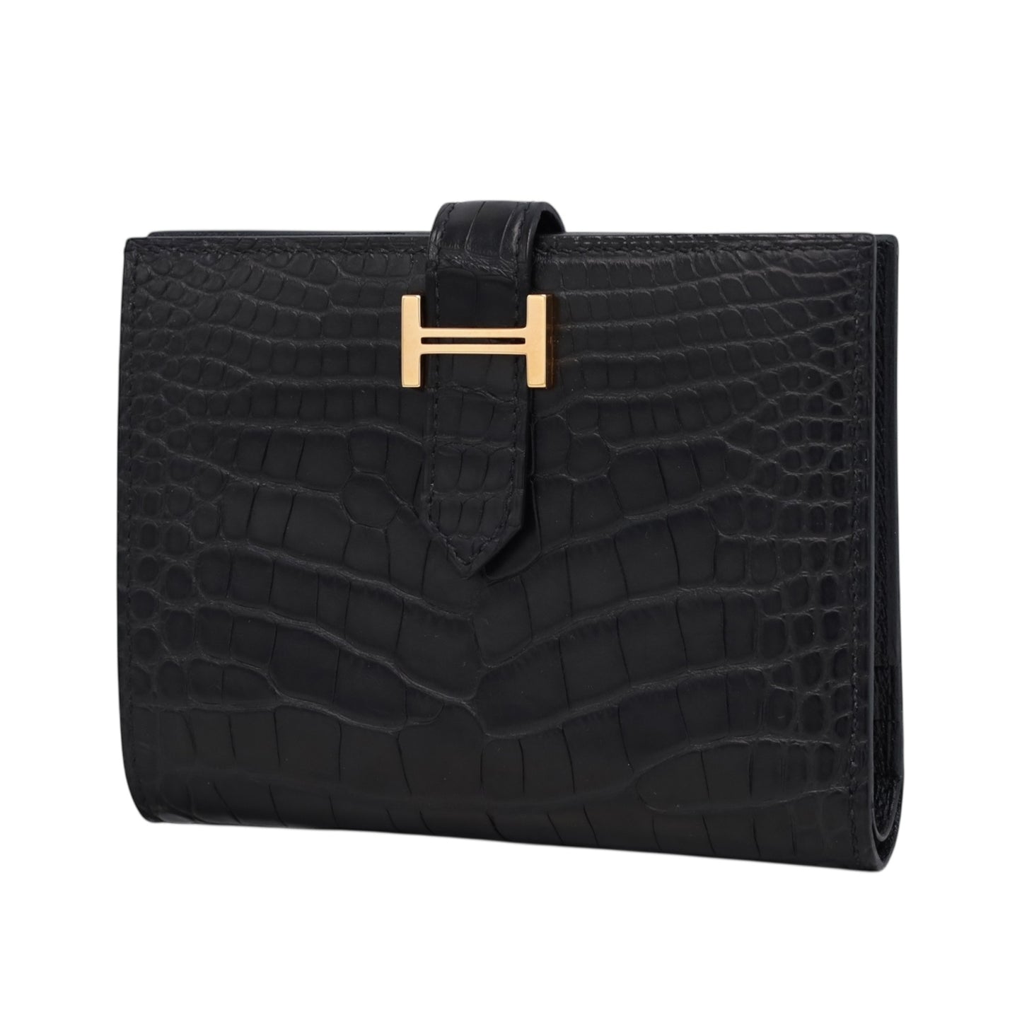 ベアン　コンパクト　アリゲーター　ブラック　PG　Z刻印