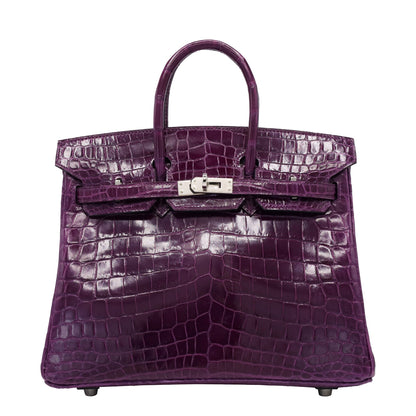 Birkin 25 尼罗紫水晶 SS XStamp