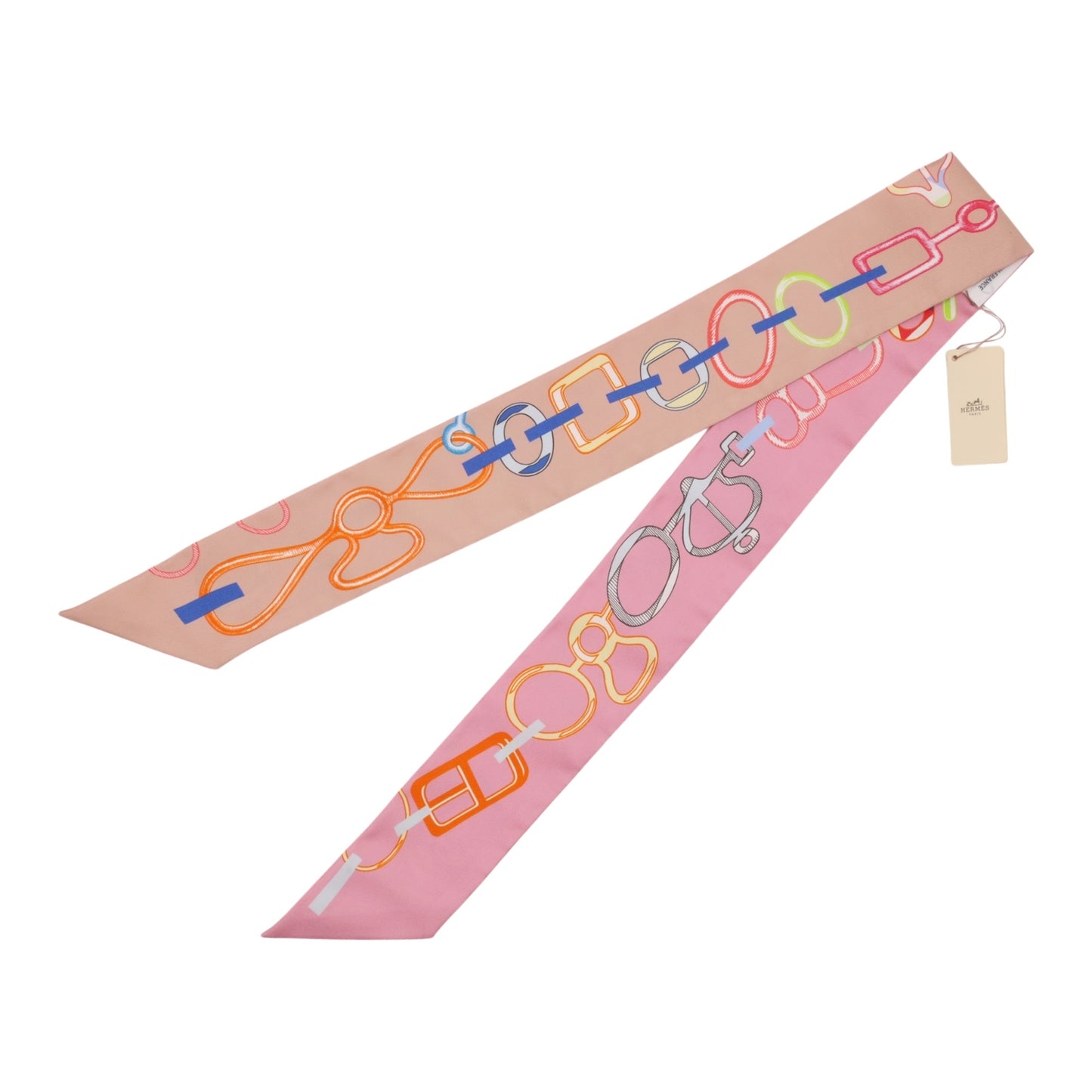 ツイリー　ド・レ・ブックル　シルク　ピンク