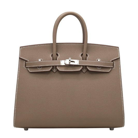 バーキン25　セリエ　ヴォーエプソン　エトゥープ　SS　U刻印