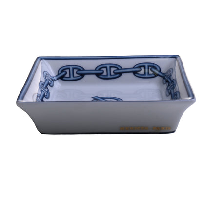 シェーヌダンクルブルー　スクエアープレート　ブルー