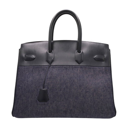 Shadow Birkin 35VeauBarenia Denim Black SS □NStamp