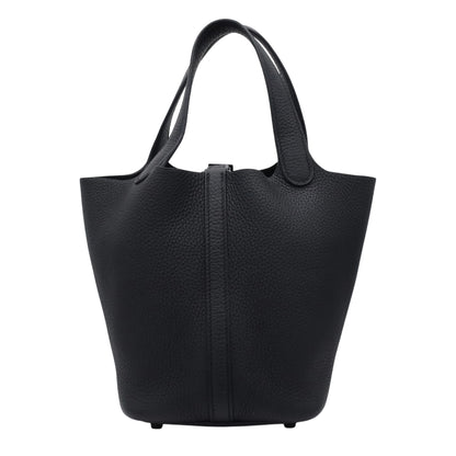 Picotan Rock PM Monochrome Taurillon Clemence So Black ZStamp