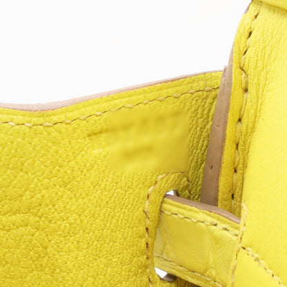 Birkin 25 Alligator Matte Lime SS WStamp