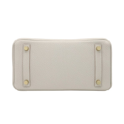 バーキン25　トゴ　パールグレー　GP　K刻印