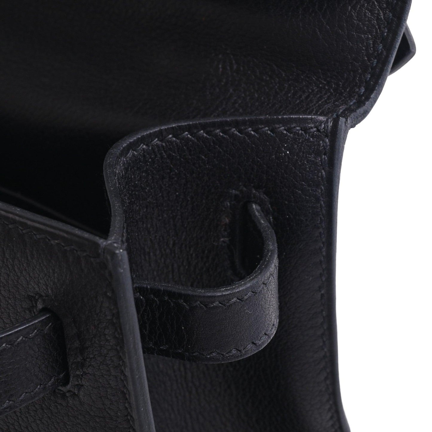 Pochette Kelly Evergrain Black SS □I engraved