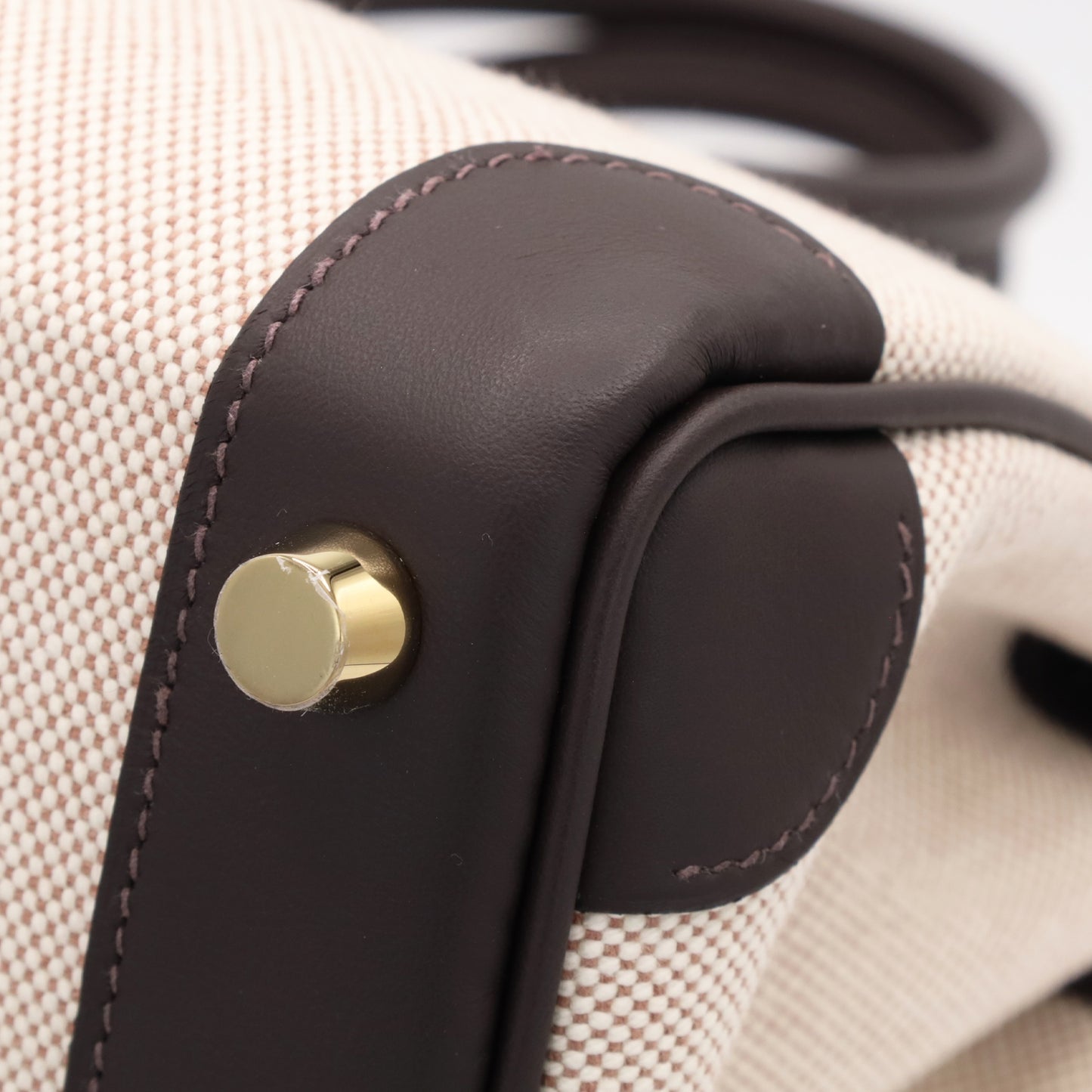 バーキン25　ヴォースイフト　トワルアッシュ　 べブラン　エクリュ　GP　K刻印