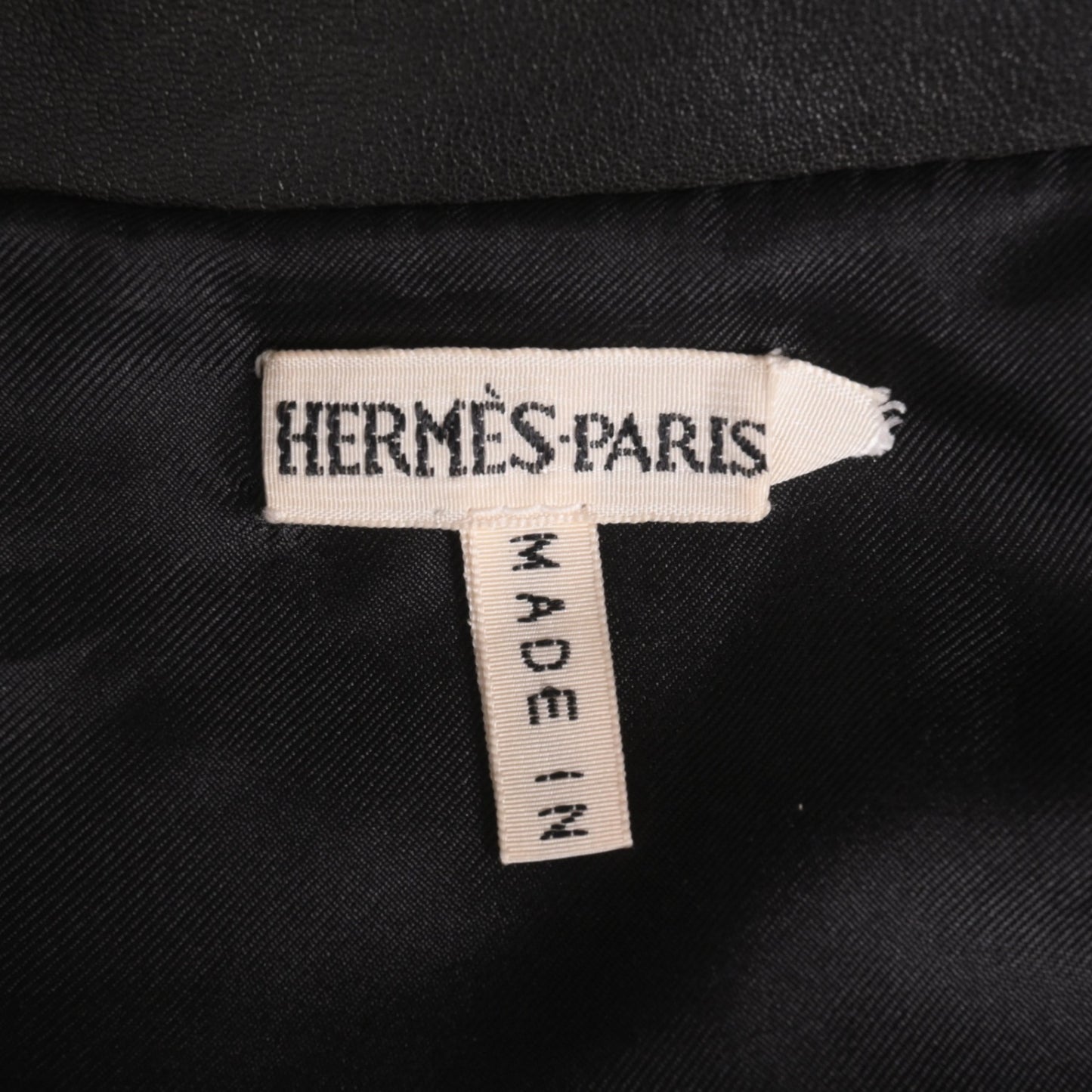 シャツジャケット　ラム　ブラック　36