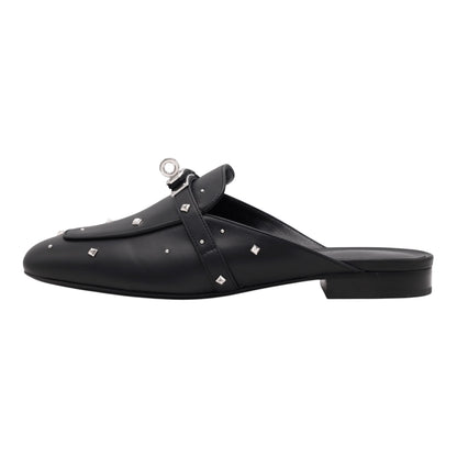 オズ　ミュール　サンダル　メドールスタッズ　ブラック　SS　36