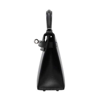 Mini Kelly 2 Box Calf Black SS K Stamp