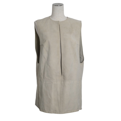 ヴァルーズ　ベスト　スエード　アイボリー　38