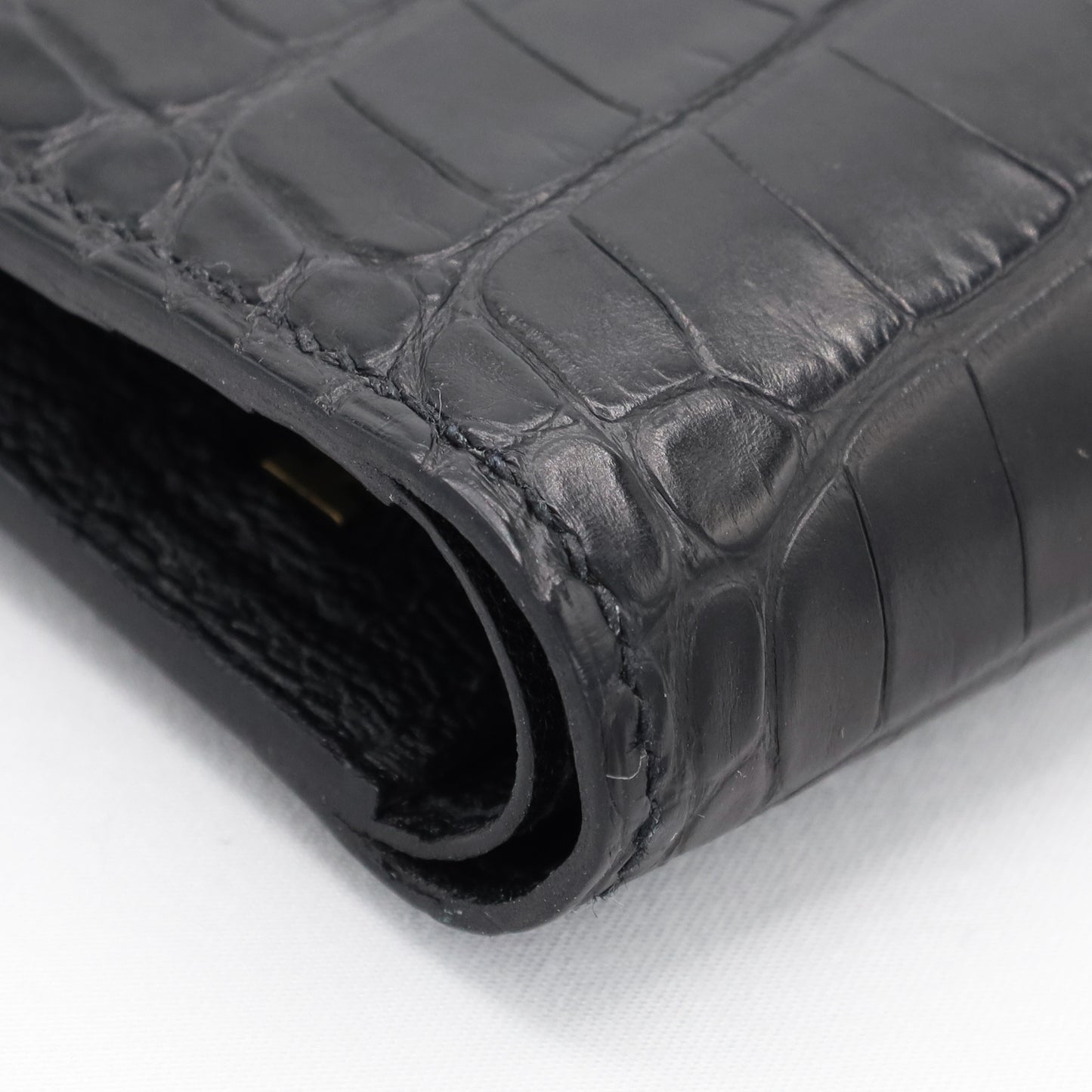 ベアン　コンパクト　アリゲーター　ブラック　PG　Z刻印