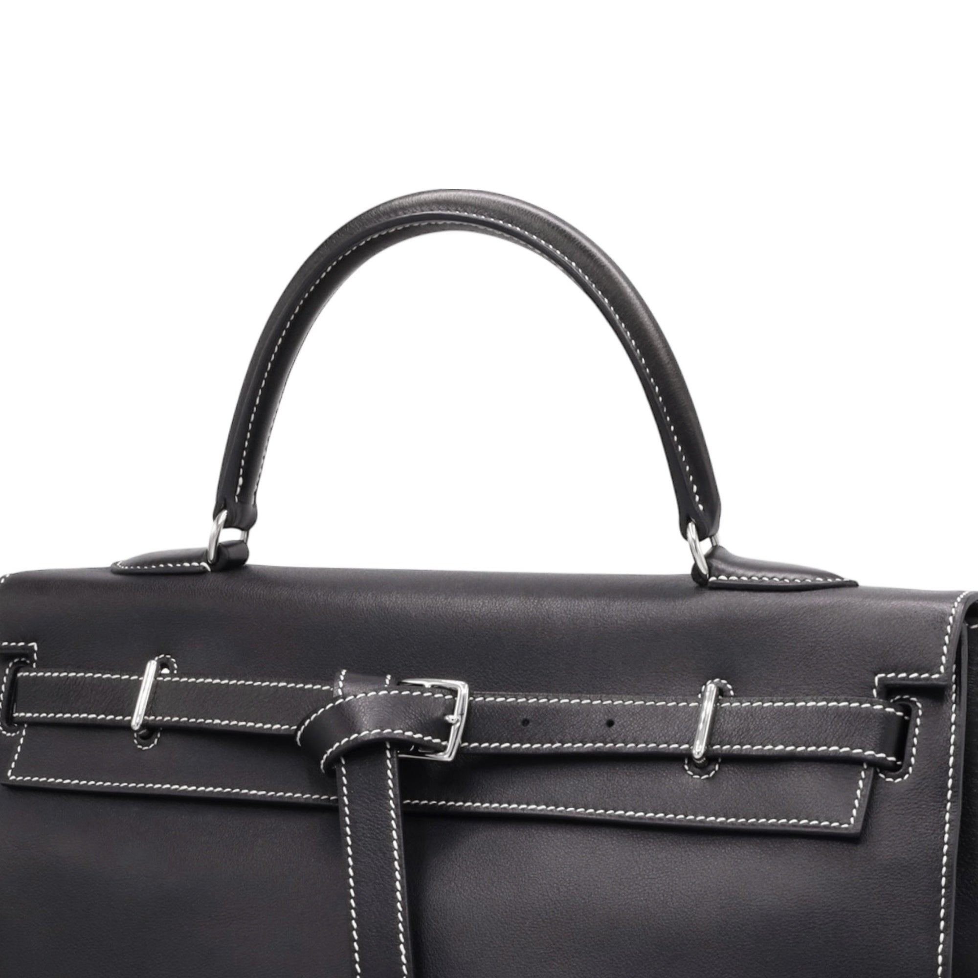 HERMES ケリーフラット35 ヴォースイフト ブラック SS ☐K刻印 – LALÙE