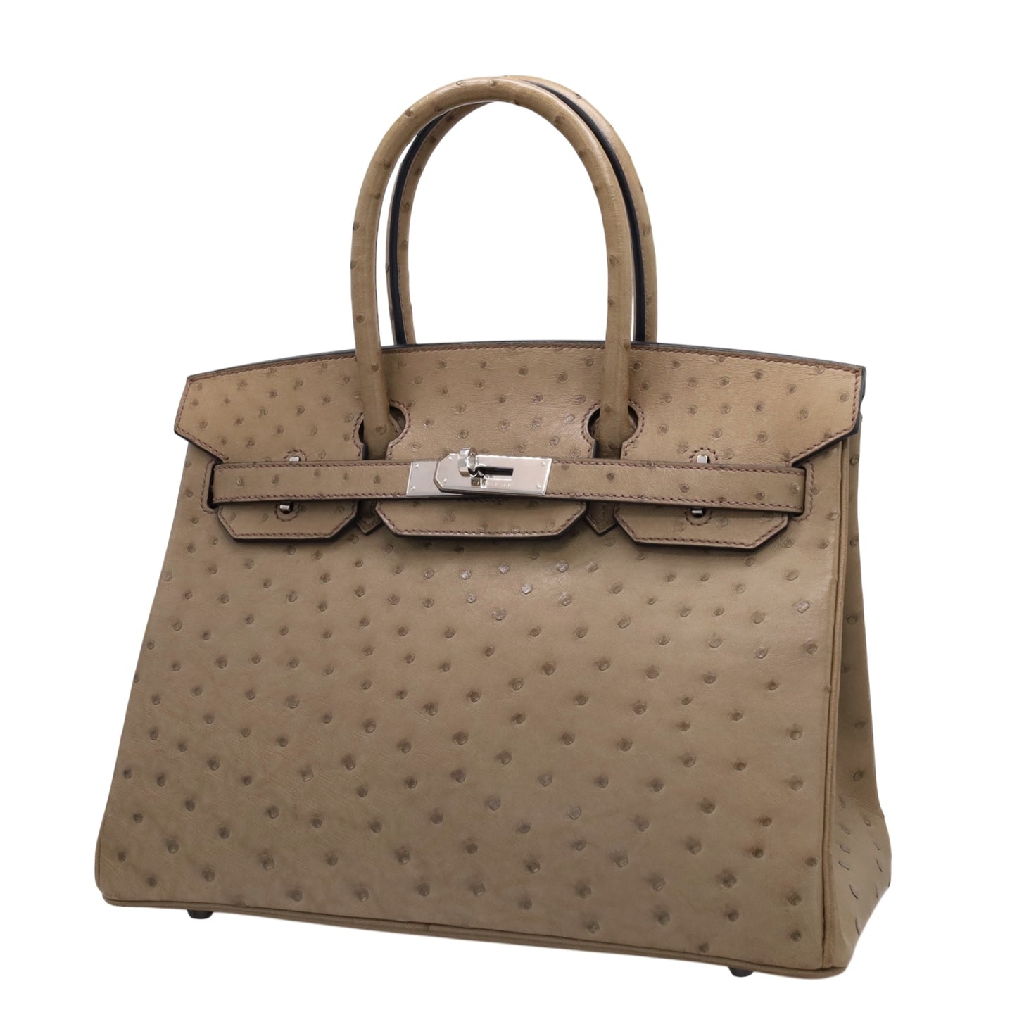 バーキン30　オーストリッチ　ムース　SS　T刻印