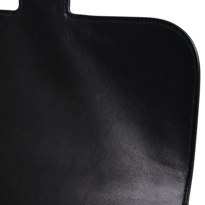 コンスタンス　ボックスカーフ　ブラック　SS　□E刻印