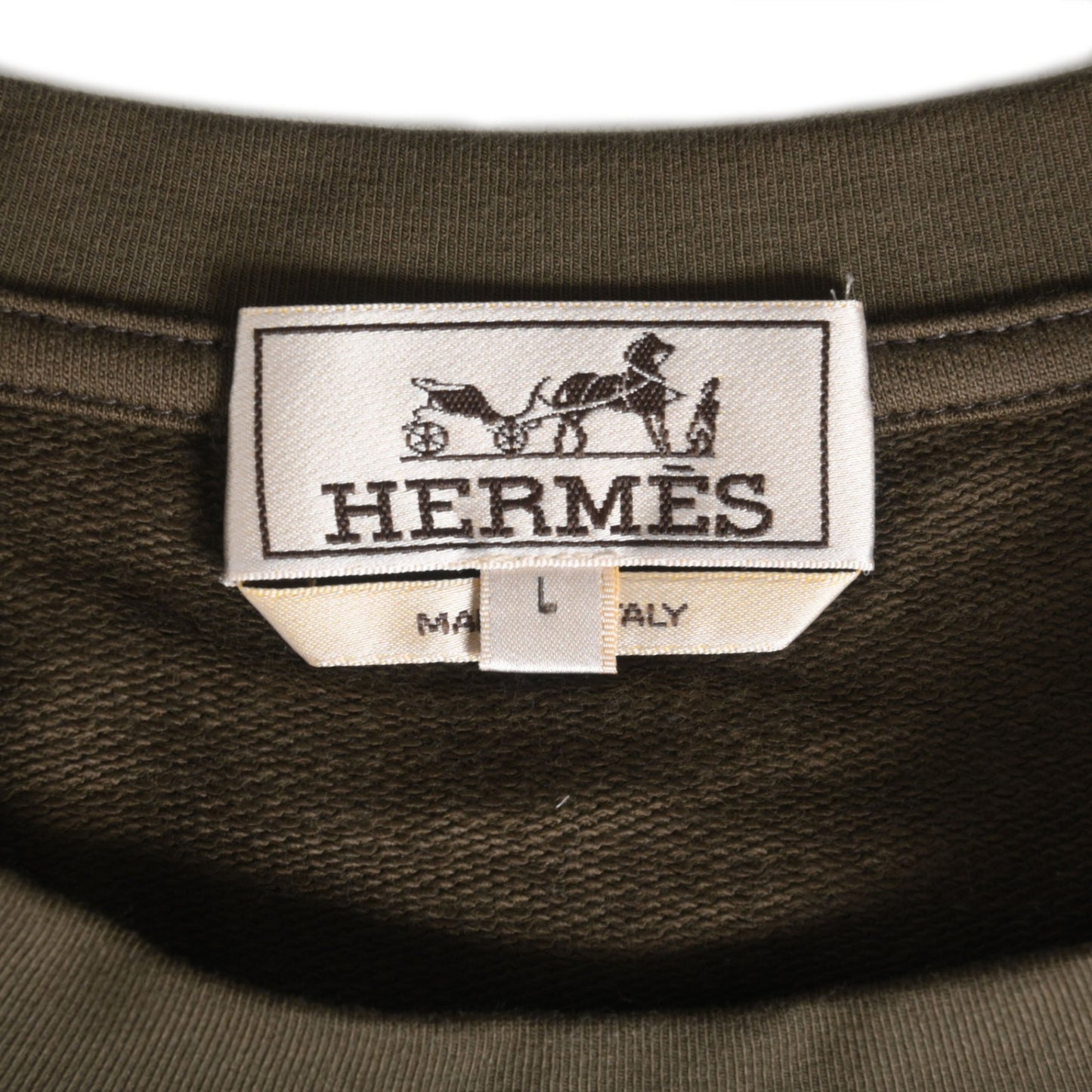T-shirt, Horse Emblem, Cotton, Khaki, L