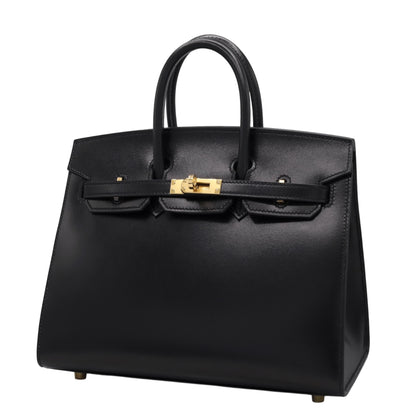 バーキン25　セリエ　ボックスカーフ　ブラック　GP　W刻印