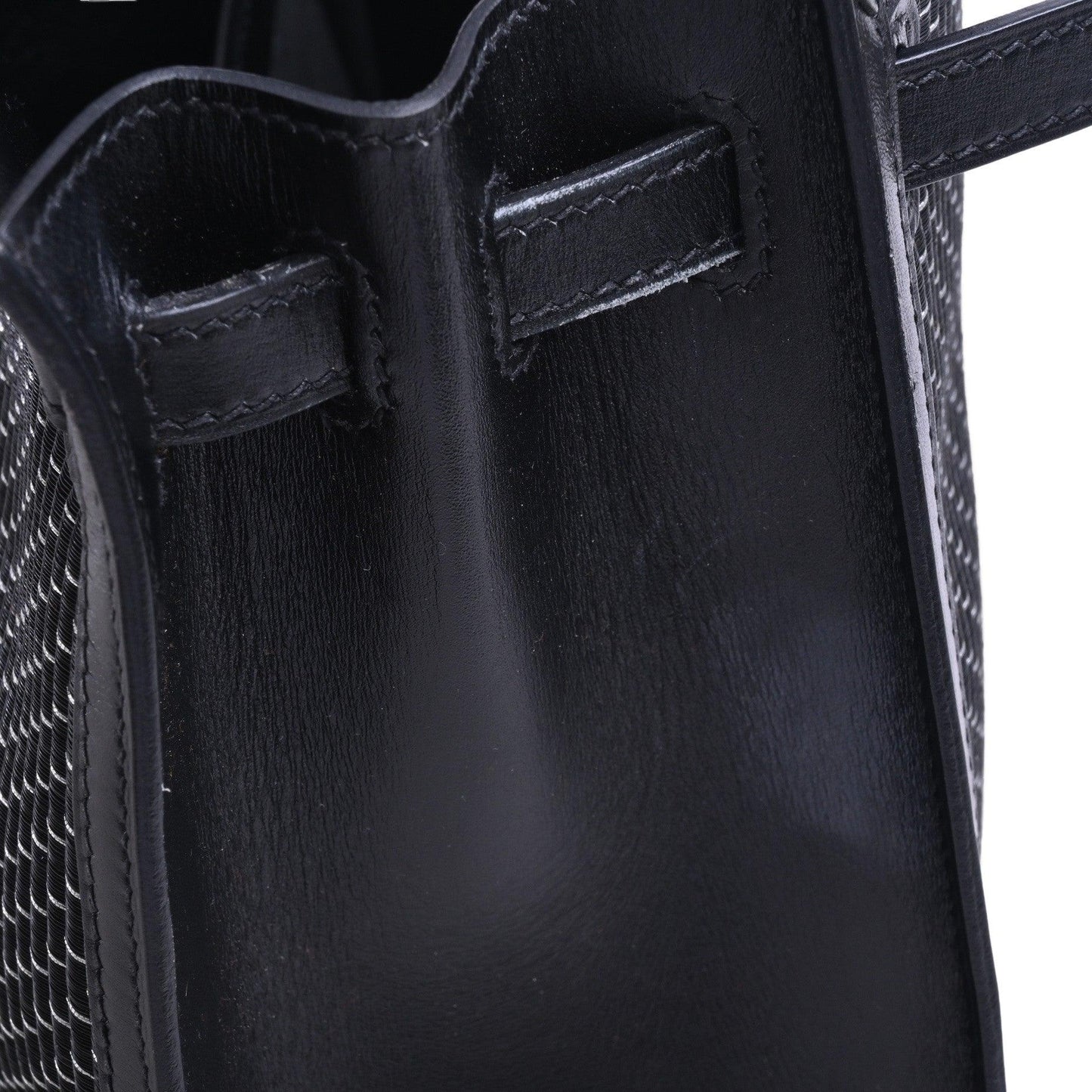 Kelly 25 Metal Crinorun Box Calf Black SS □C Engraved