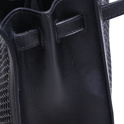 Kelly 25 Metal Crinorun Box Calf Black SS □C Engraved