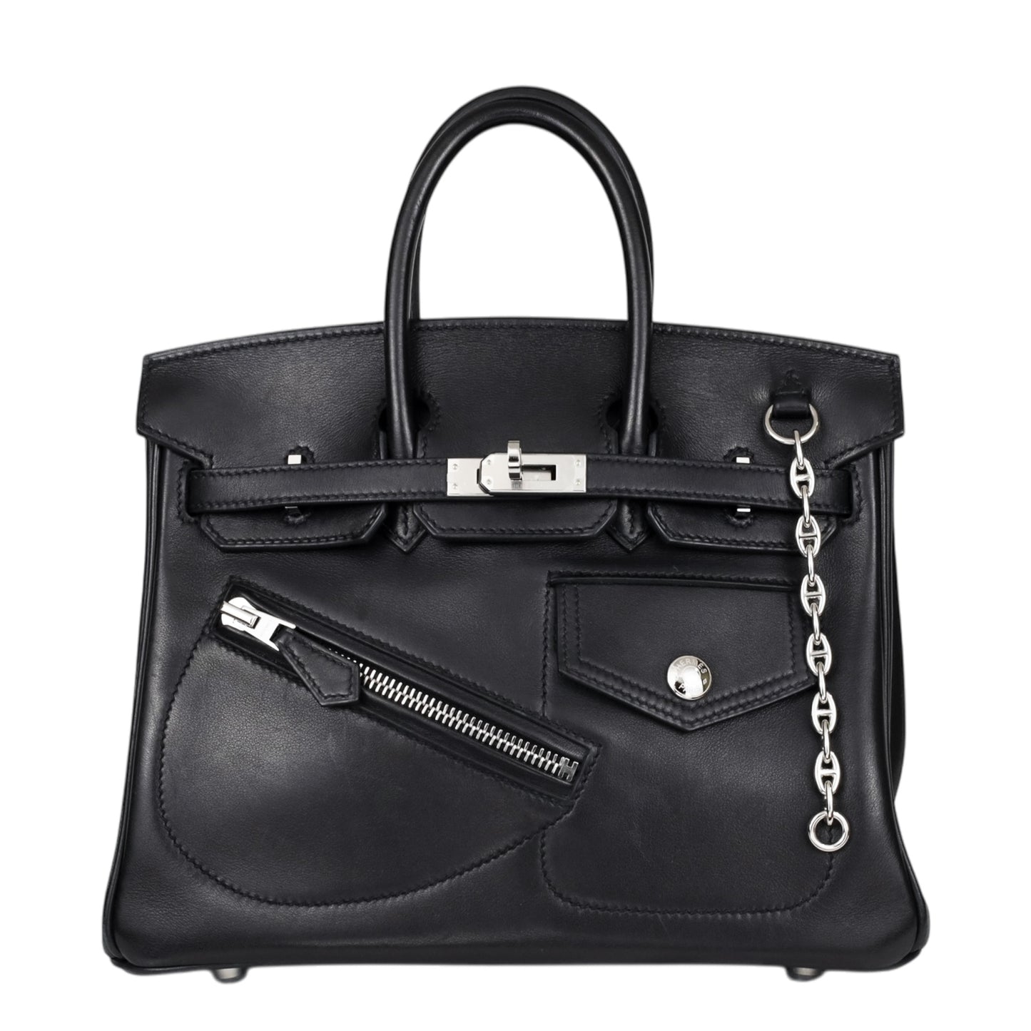 Birkin 25岩石Vovolupt黑色SS B刻有.