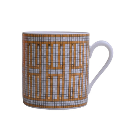 モザイク24　ヴァンキャトル　コーヒーカップ＆ソーサ―　ペア　ゴールド