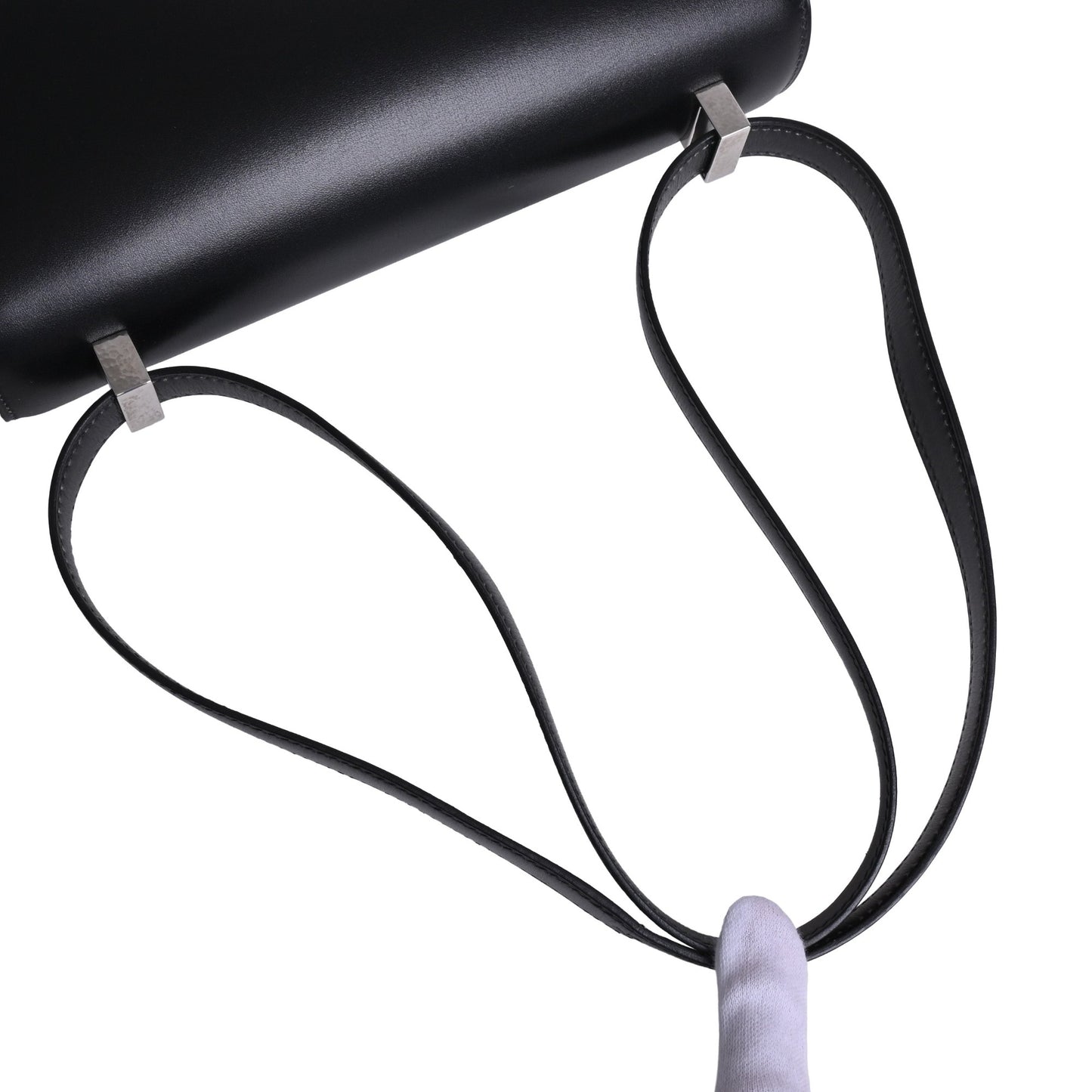 コンスタンス　ボックスカーフ　ブラック　SS　□E刻印