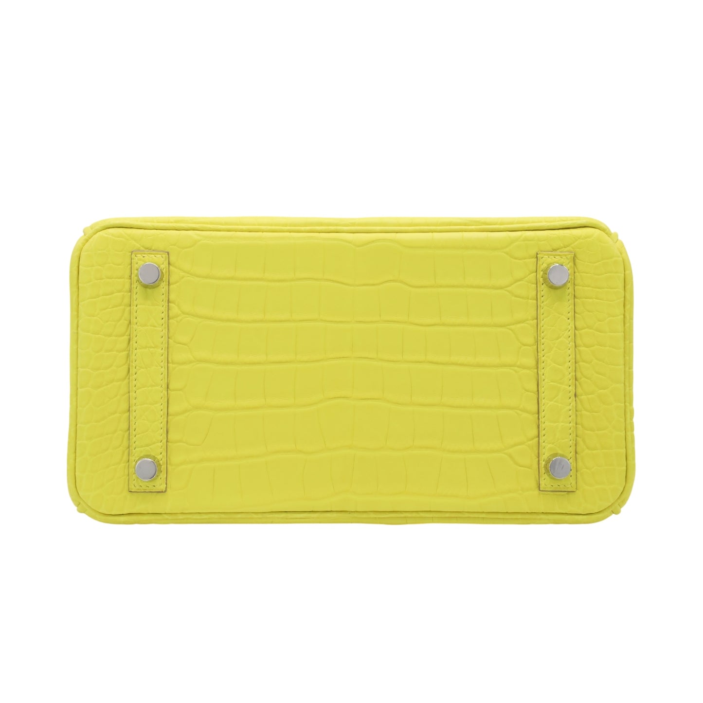 Birkin 25 Alligator Matte Lime SS WStamp