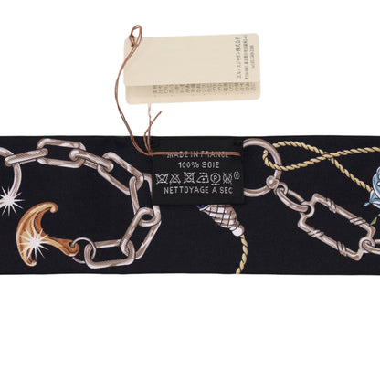 ツイリー　セ・ラ・フェット　シルク　ブラック　グリーン