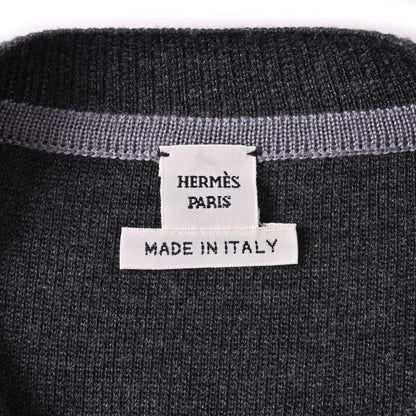 一块单击裂纹羊绒丝绸灰色34