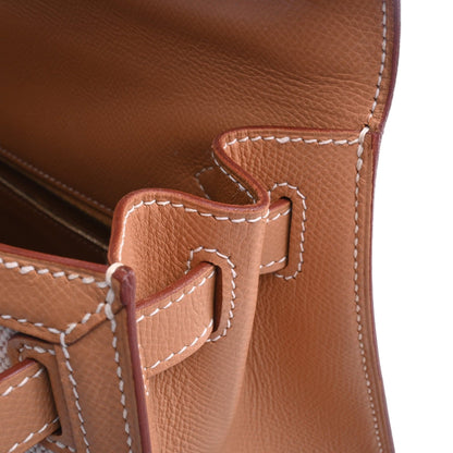 Kelly 28 Kushbell Toile Ash Gold GP □F engraved