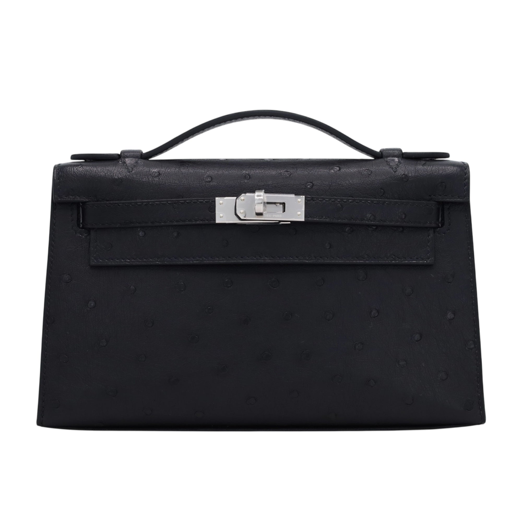 HERMES ブラック ポシェットリオ HERMES ポシェットケリー オーストリッチ ブラック SS K刻印 – LALÙE
