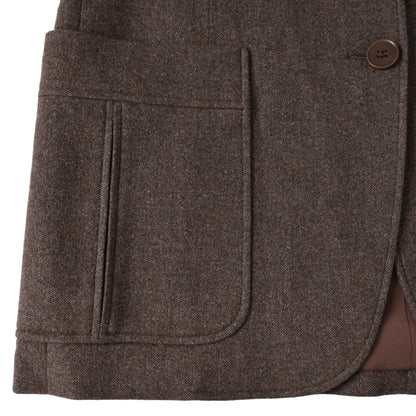 テーラードジャケット　カシミヤ　チャコール　40