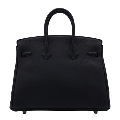 Birkin 25 Togo Black SS KStamp