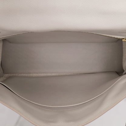Kelly 32 Voever Color Grizzly Pearl Gray Champagne Gold Hardware □Q Stamp