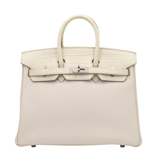 バーキン25　タッチ　アリゲーターマット　トゴ　べトン　SS　W刻印