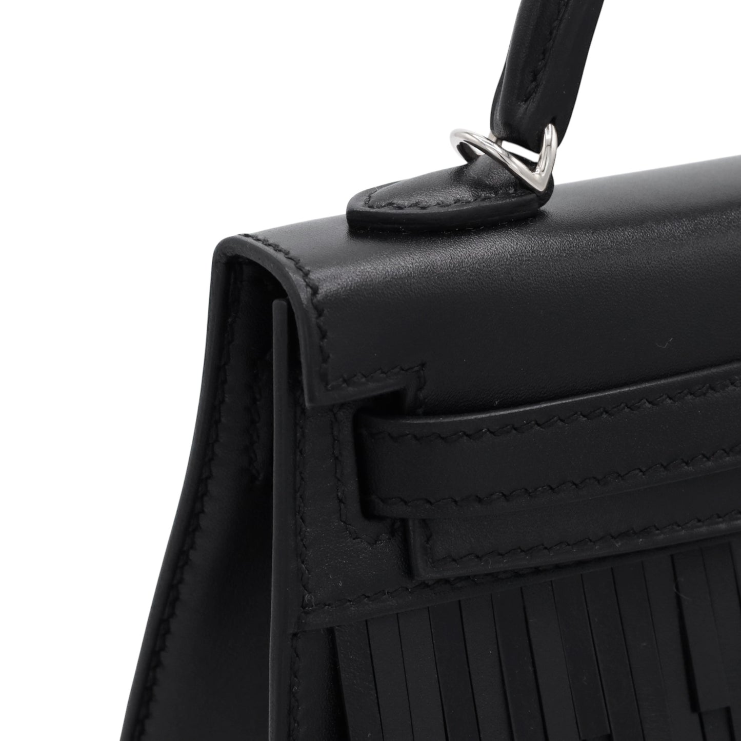 Mini Kelly 2 Panpille Box Lustre Tatterakt Sombrero Black SS G stamp