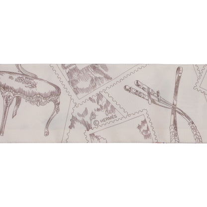 ツイリー　フォーブルの切手　シルク　ホワイト