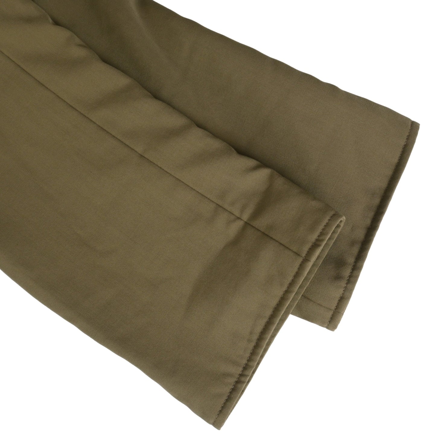 中綿コート　ウール　カーキ　36