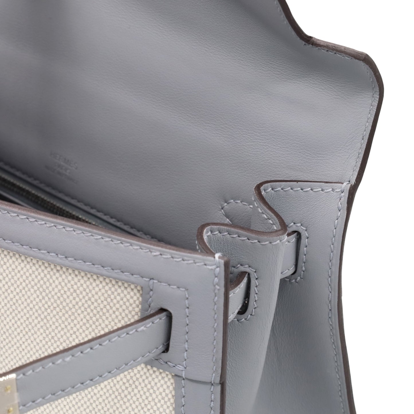 ケリー25　トワルアッシュ　ヴォースイフト　ブルーグラシエ　エクリュ　SS　K刻印