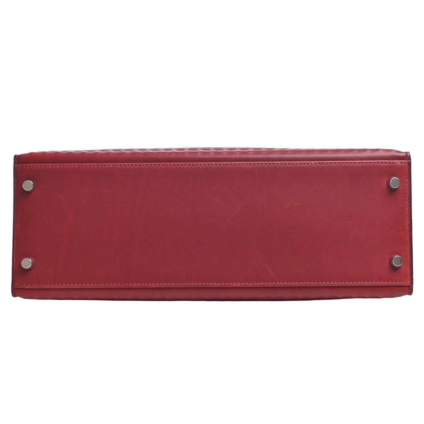 Kelly 32 Dewitch Waffle Box Calf Rouge Ash SS □G engraved