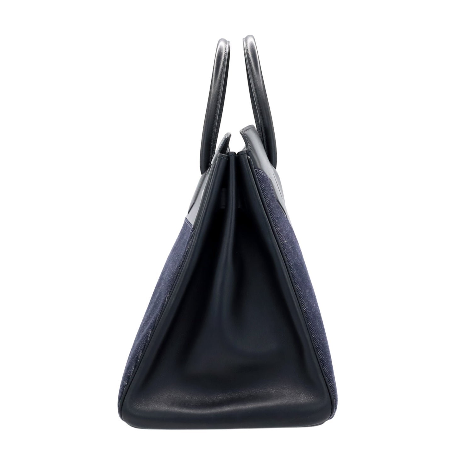 Shadow Birkin 35 Vaux Barenia 牛仔布黑色 SS □N 印章
