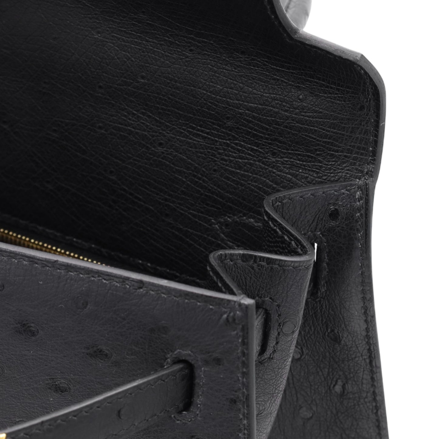 Kelly 25 鸵鸟黑 GP K 印章