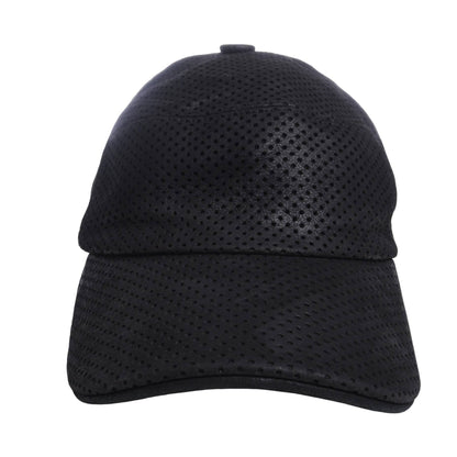 Jet Cap Punched Leather Black 61