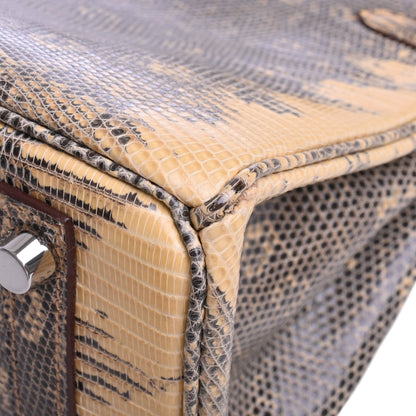 バーキン25　リザードナチュラ　デザート　SS　□N刻印