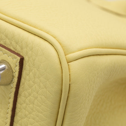 Birkin 25 Togo Jaune Poussin SS K stamp